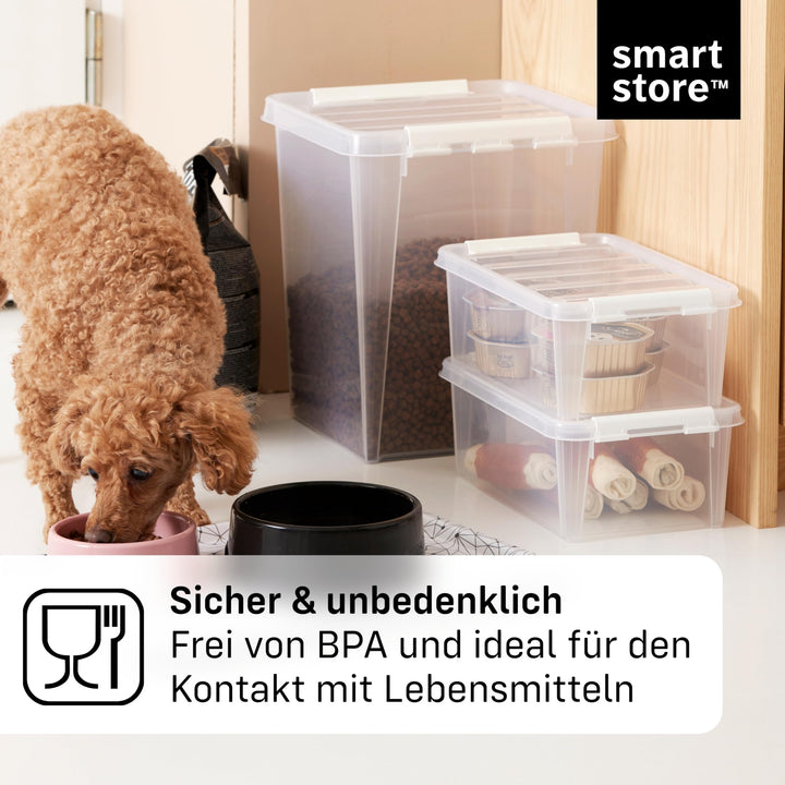 Aufbewahrungsboxen Kunststoff 4 l mit Deckel 8er-Set stapelbar - Bild 6