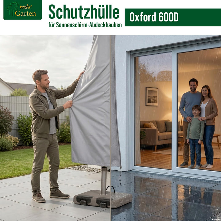 Sonnenschirm Schutzhülle 600D Oxford wasserdicht bis Ø350cm - Bild 2