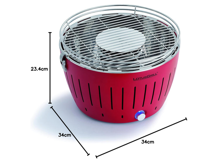 Tischgrill Starter-Set raucharm Feuerrot mit Tragetasche 4-teilig - Bild 10