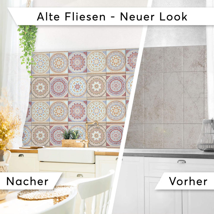 Fliesenfolie Mosaik Afrika selbstklebend 20x25 cm 42-teilig Bad Küche - Bild 3