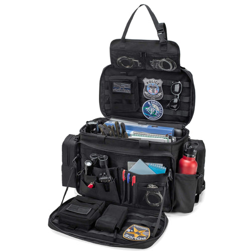 Taktische Autotasche Beifahrersitz MOLLE Polyester schwarz