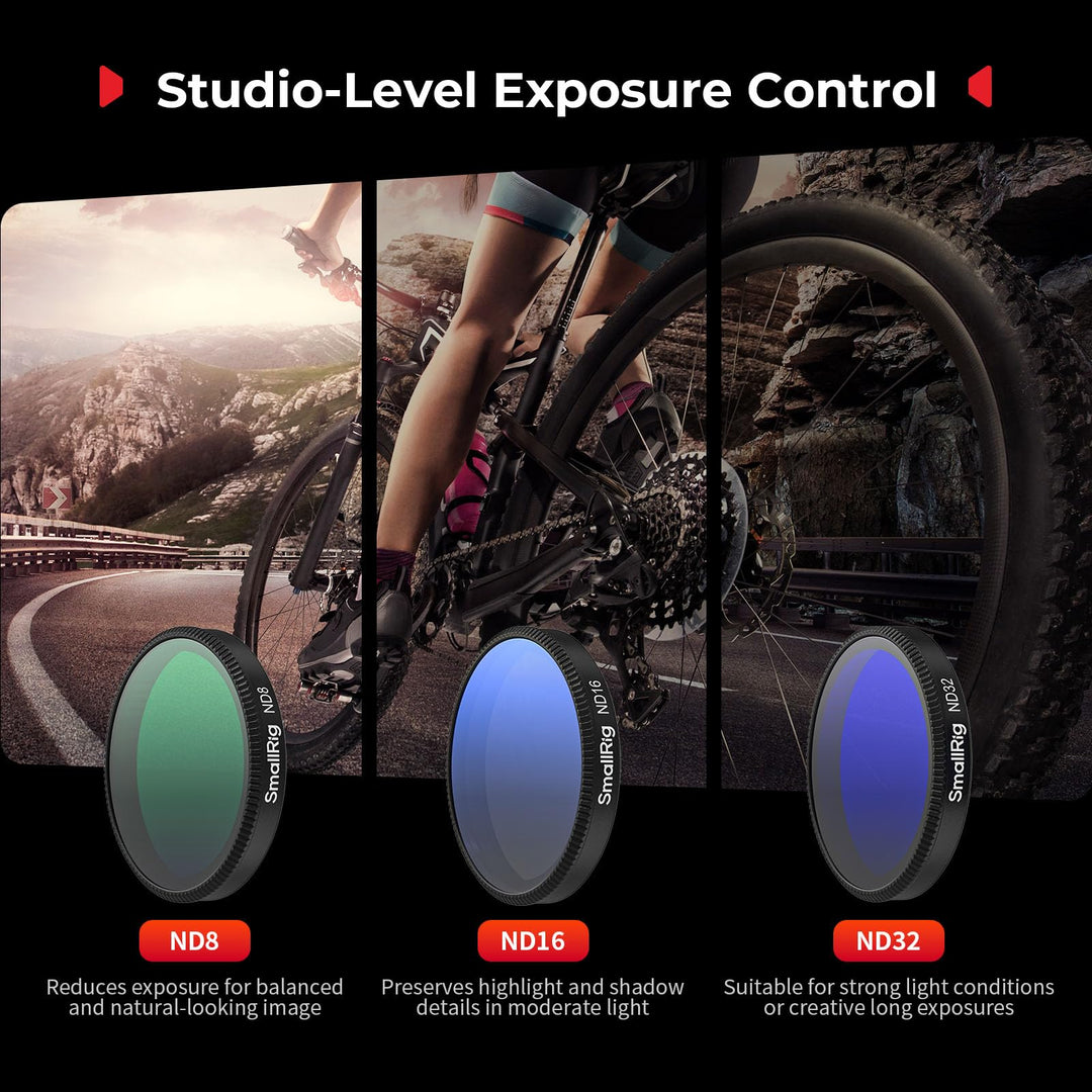 ND-Filter-Set für DJI Osmo Action 6 CPL ND8 ND16 ND32 5-teilig - Bild 3