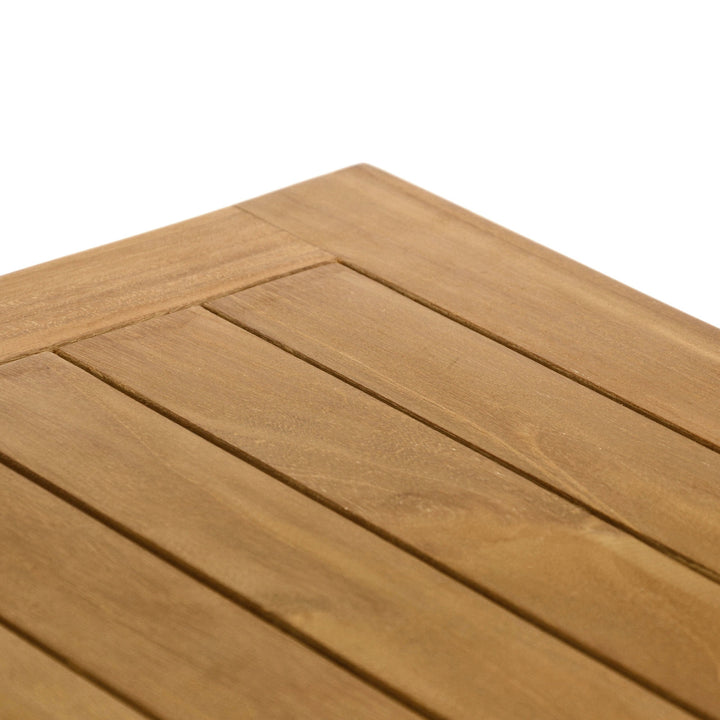 Beistelltisch Teakholz massiv quadratisch 50x50 cm für Balkon - Bild 4