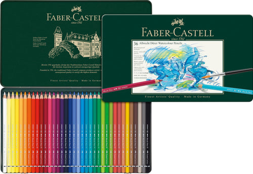 Aquarellstifte Set 36 Farben im Metalletui mit 3,8-mm-Mine