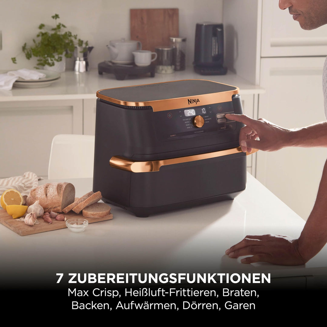 Heissluftfritteuse Dual Zone 10,4 L FlexDrawer fuer 8+ Personen - Bild 12