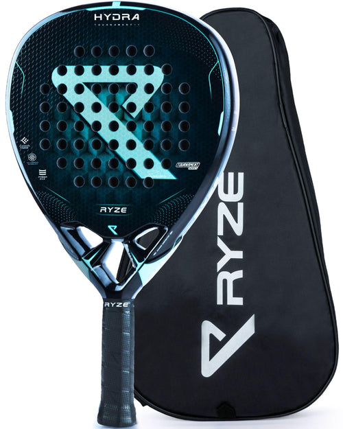 Padel Schläger 100% Carbon EVA-18 Schaum 365g mit Schutzhülle