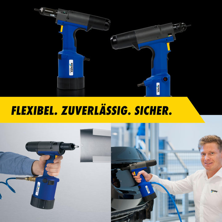 Blindnietmuttern-Setzgerät pneumatisch M4–M10 22.000 N Setzkraft - Bild 6