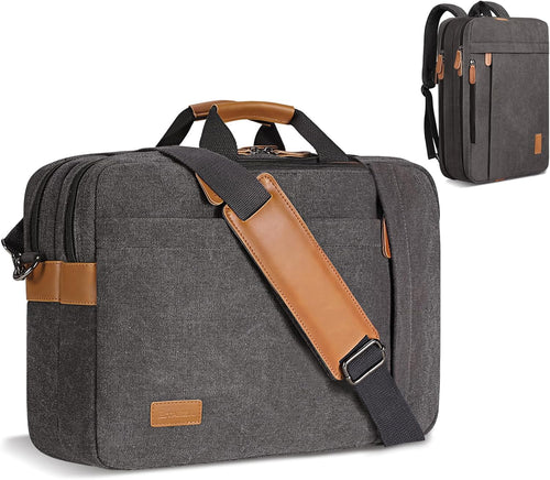 Laptop-Rucksack 3-in-1 Umhängetasche Aktentasche 17,3 Zoll Business