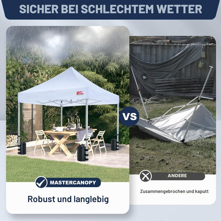 Pavillon Wassergewichtstaschen 500D PVC 4er-Set fuer Standschutz - Bild 5