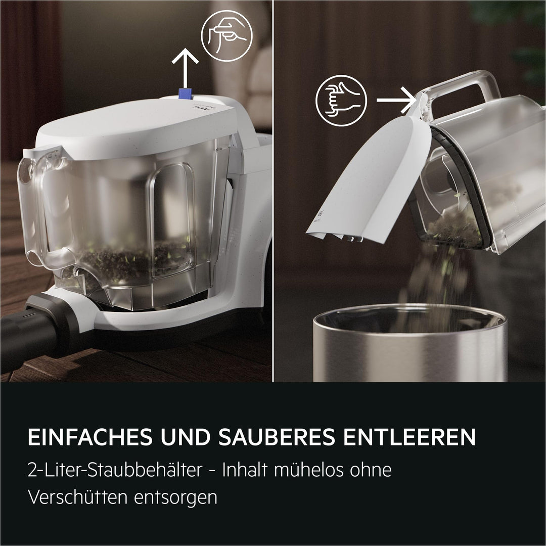 Staubsauger beutellos mit HEPA-Filter 1000W 2L Behälter dunkelrot - Bild 7