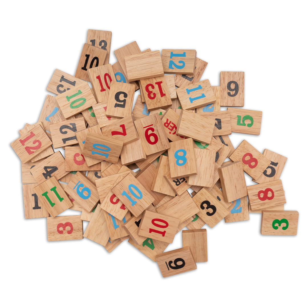 Rummy Legespiel Holz mit 108 Spielsteinen für 2–4 Spieler - Bild 6