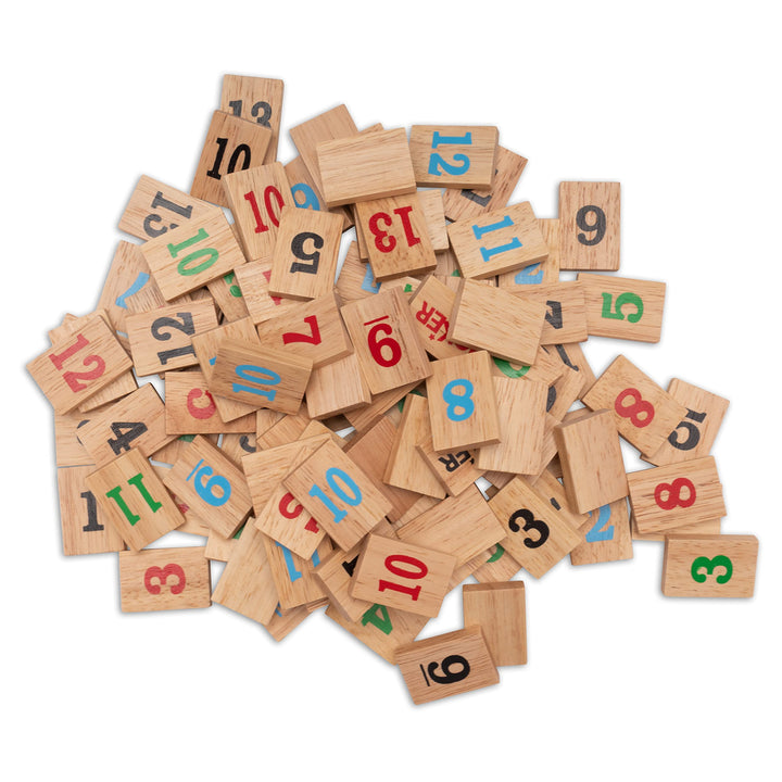 Rummy Legespiel Holz mit 108 Spielsteinen für 2–4 Spieler - Bild 6