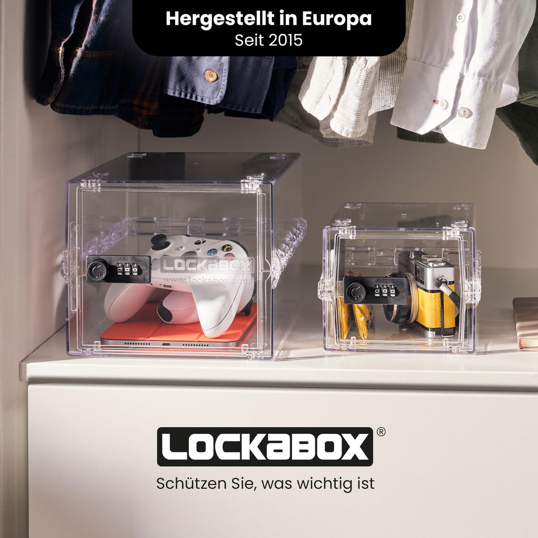 Abschliessbare Box Zahlenschloss 10L Polycarbonat BPA-frei transparent - Bild 11