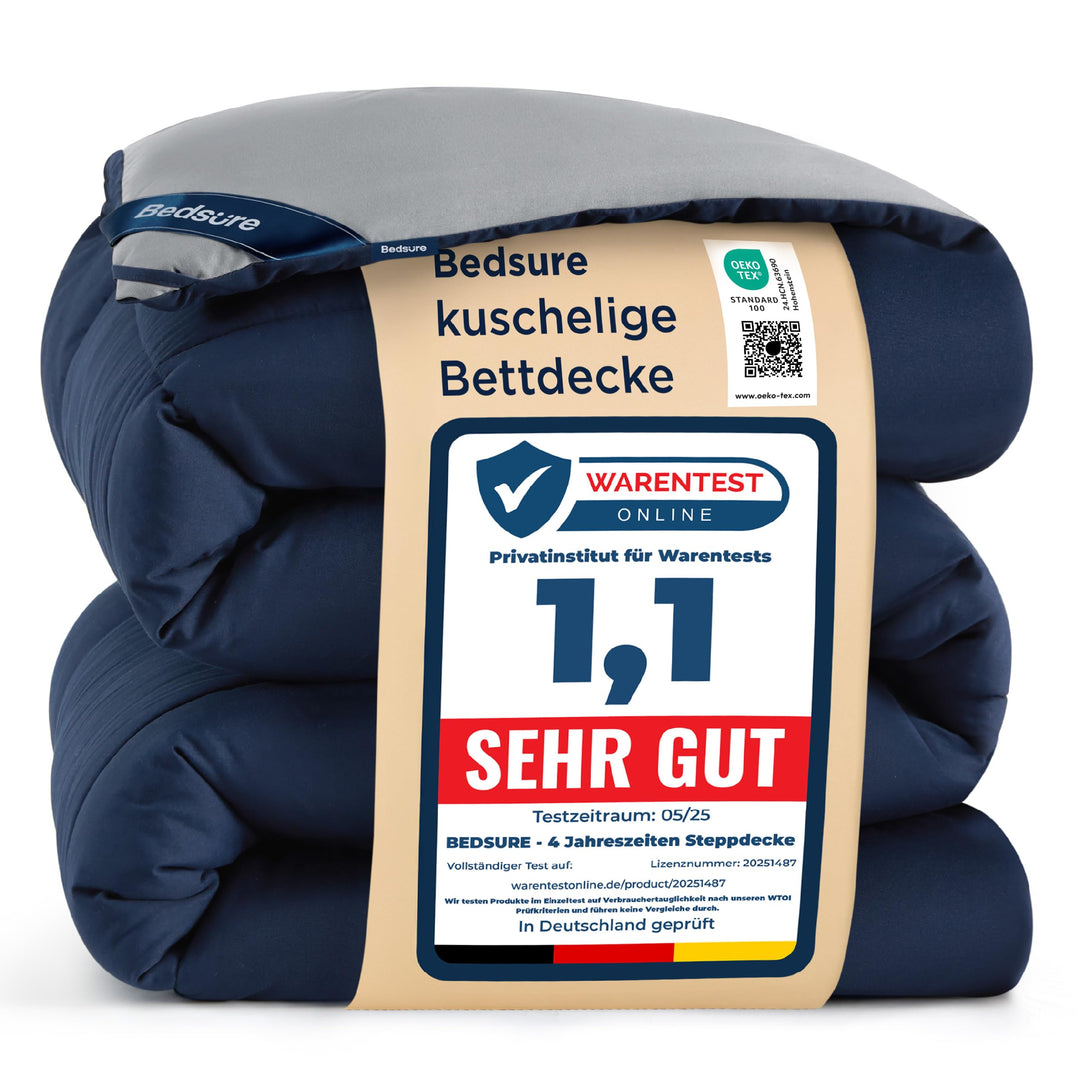 Bettdecke mit integriertem Bezug 135x200 Mikrofaser Ganzjahres