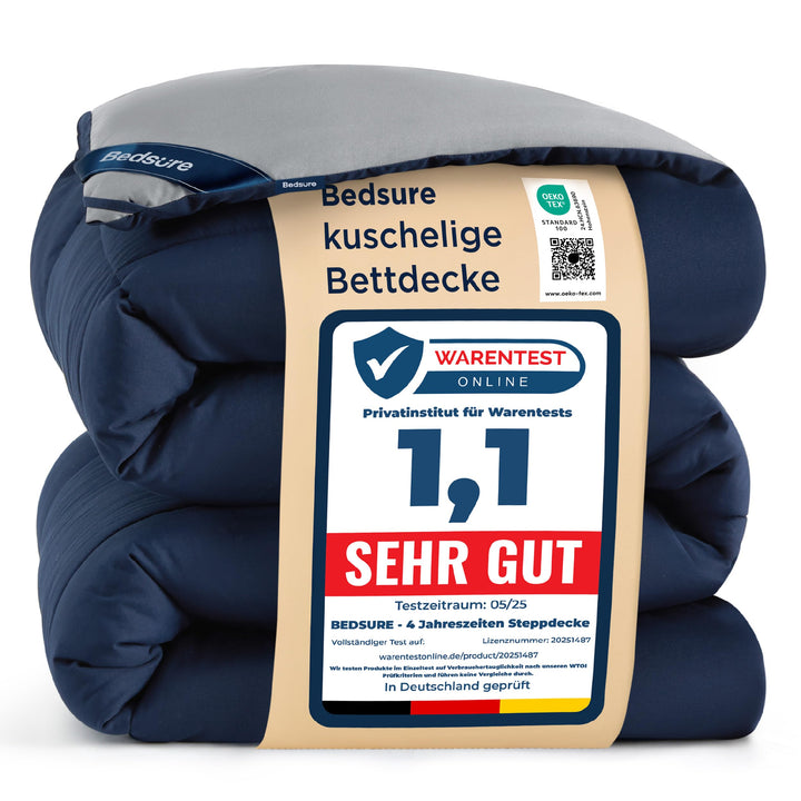 Bettdecke mit integriertem Bezug 135x200 Mikrofaser Ganzjahres