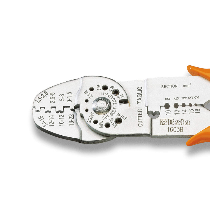 Crimpzange für nichtisolierte Kabelverbindungen 220 mm Profi - Bild 2