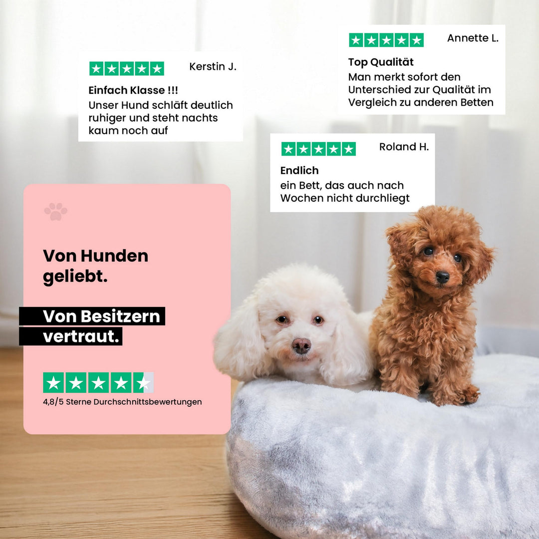 Orthopädisches Hundebett mit hohem Rand, waschbar, Made in Germany - Bild 4