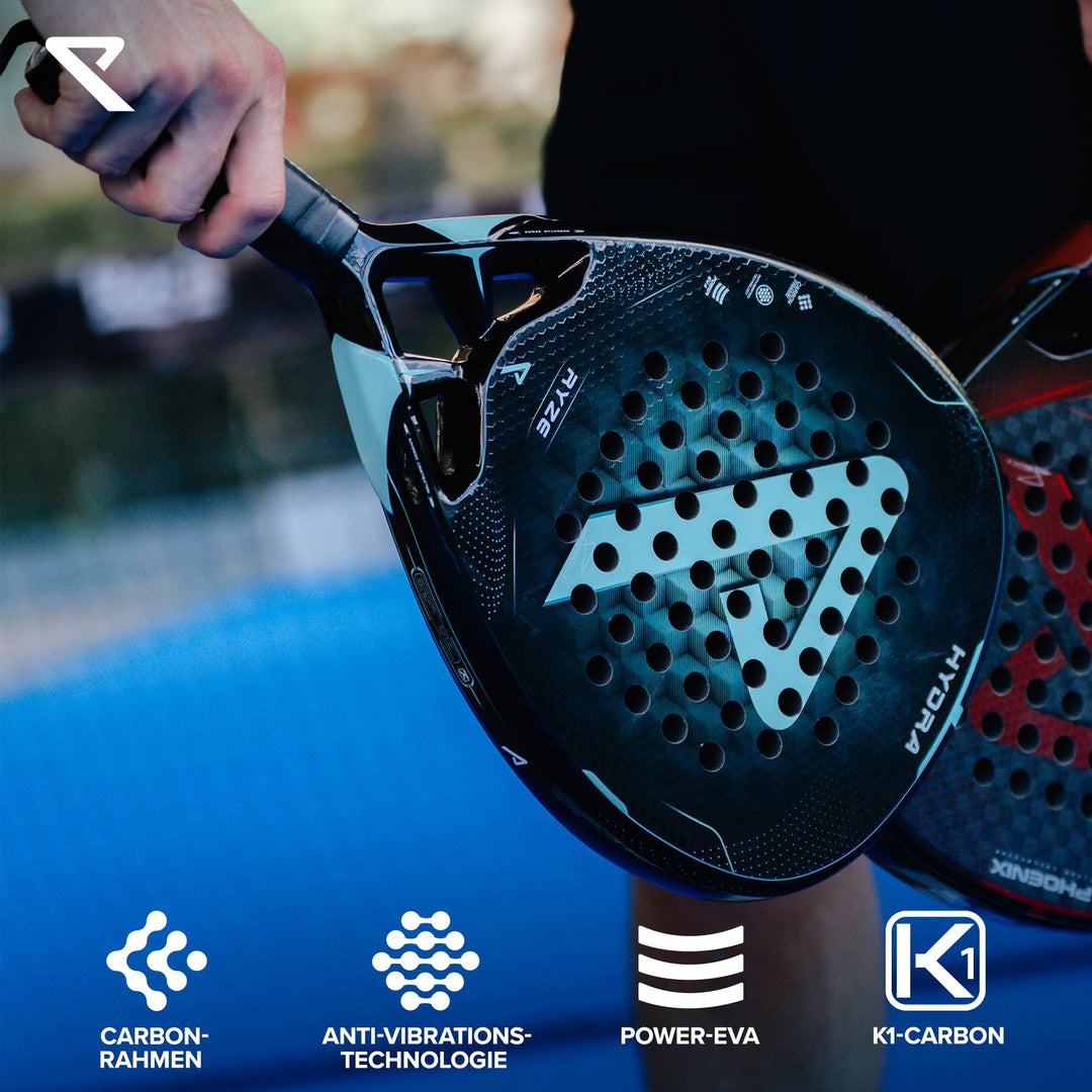 Padel Schläger 100% Carbon EVA-18 Schaum 365g mit Schutzhülle - Bild 5