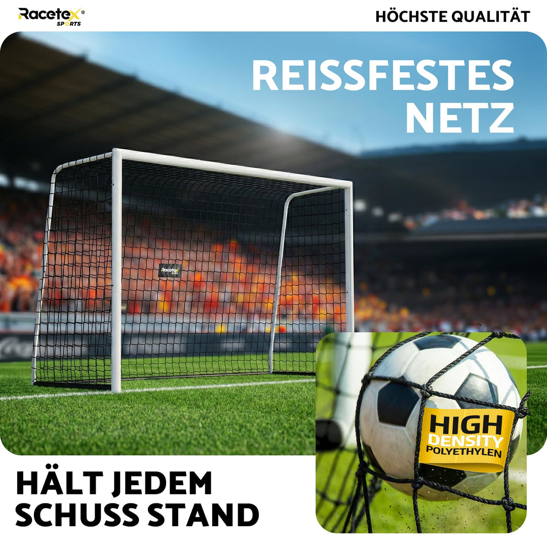 Fussballtor Kinder 240x160 cm Stahl mit Netz für Garten - Bild 6