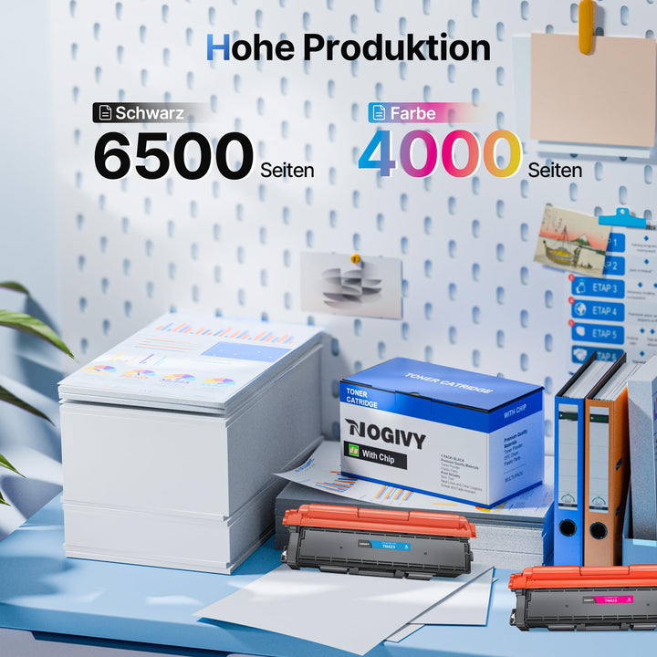 Toner-Set TN-423 kompatibel 4-farbig für Brother MFC/HL/DCP - Bild 3