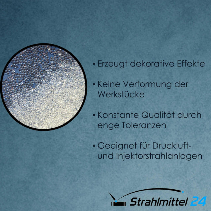Glasperlen Strahlmittel 100–200 µm für Metall und Kunststoff 25 kg - Bild 8