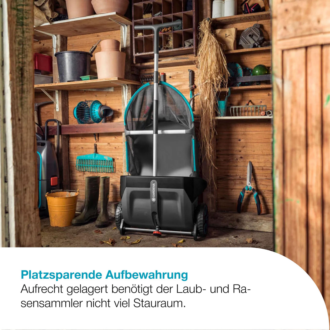 Rasenkehrmaschine ohne Motor für Laub und Grasschnitt - Bild 5