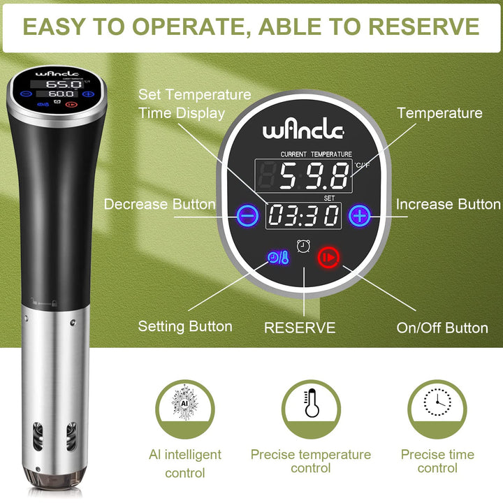 Sous-Vide-Stick 1100W IPX7 mit Timerfunktion fuer praezises Garen - Bild 5