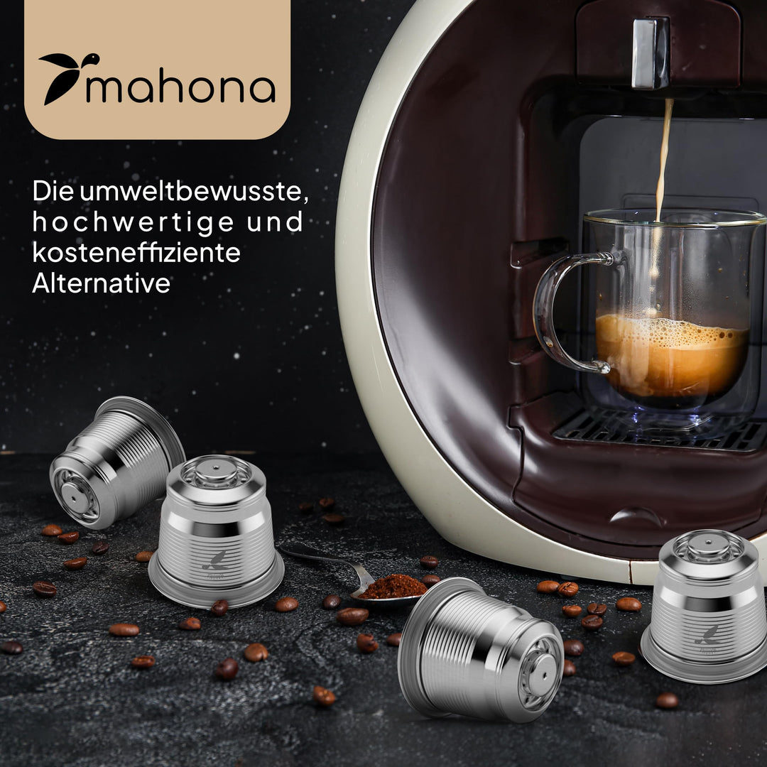Nespresso Kapsel wiederbefüllbar Edelstahl cremeweiß 2er-Set - Bild 6