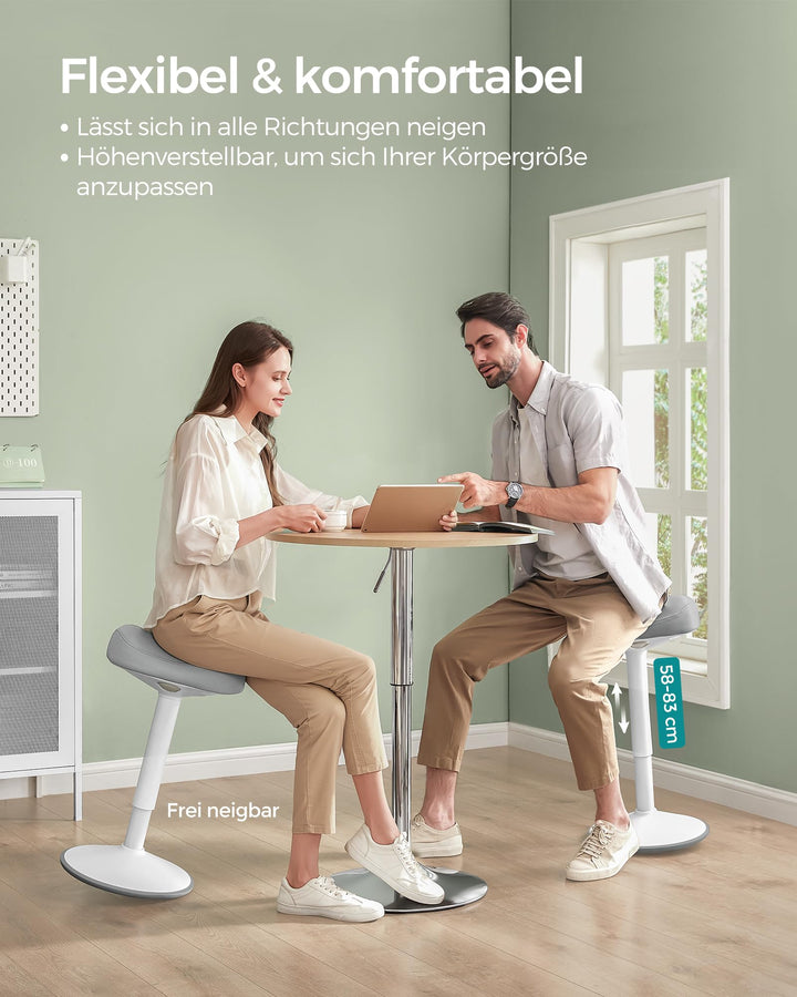 Stehhocker Sattelsitz 360° neigbar höhenverstellbar 58-83 cm - Bild 4