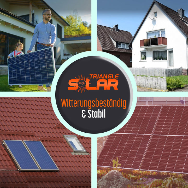 Solarmodul Halterung Aluminium 1180mm 0-90° für 2 Panels Flachdach - Bild 6