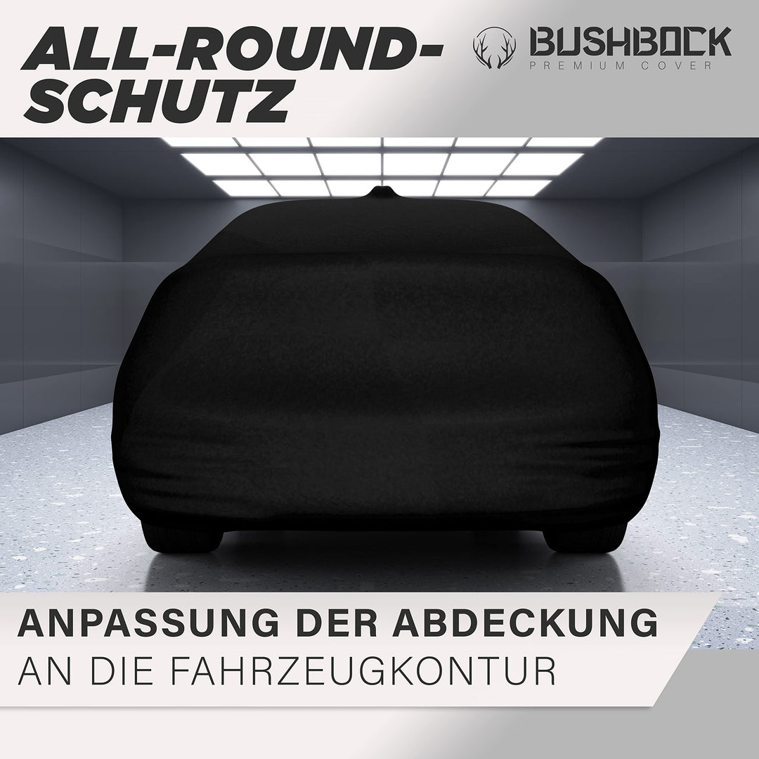 Autoabdeckung Indoor Stretch schwarz Gummizug für PKW Grösse M - Bild 8