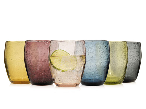 Longdrink-Gläser Set 6-teilig bunt 250 ml spülmaschinenfest