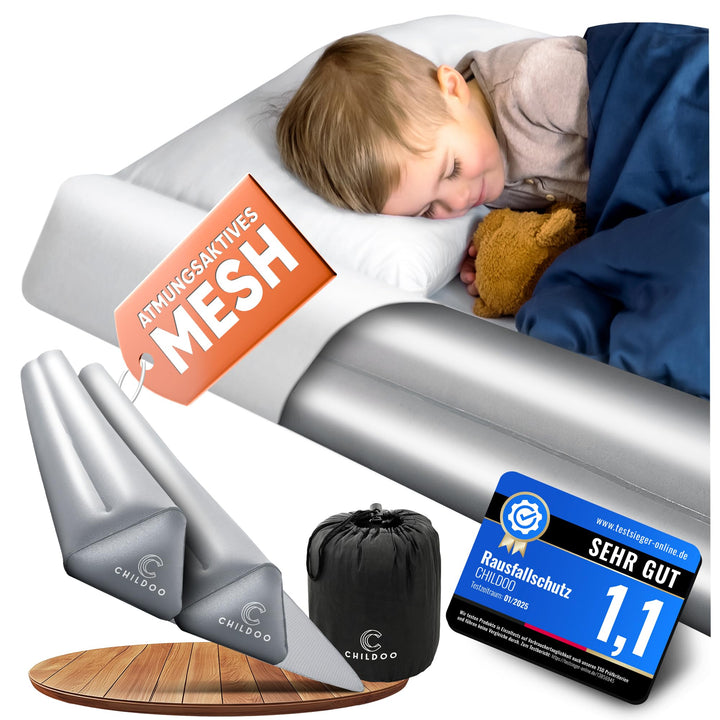 Aufblasbarer Rausfallschutz Bett 200cm TPU/Mesh für Baby &amp; Kleinkind