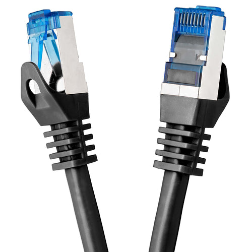 Netzwerkkabel CAT7 S/FTP 50m schwarz doppelt geschirmt RJ45