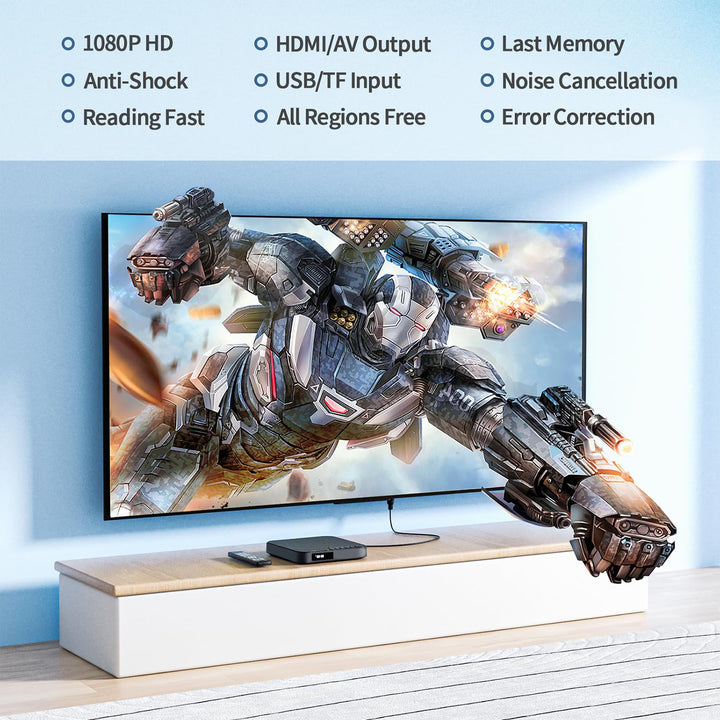 DVD Player HDMI 1080P Regionalcodefrei Mini kompakt für TV - Bild 2