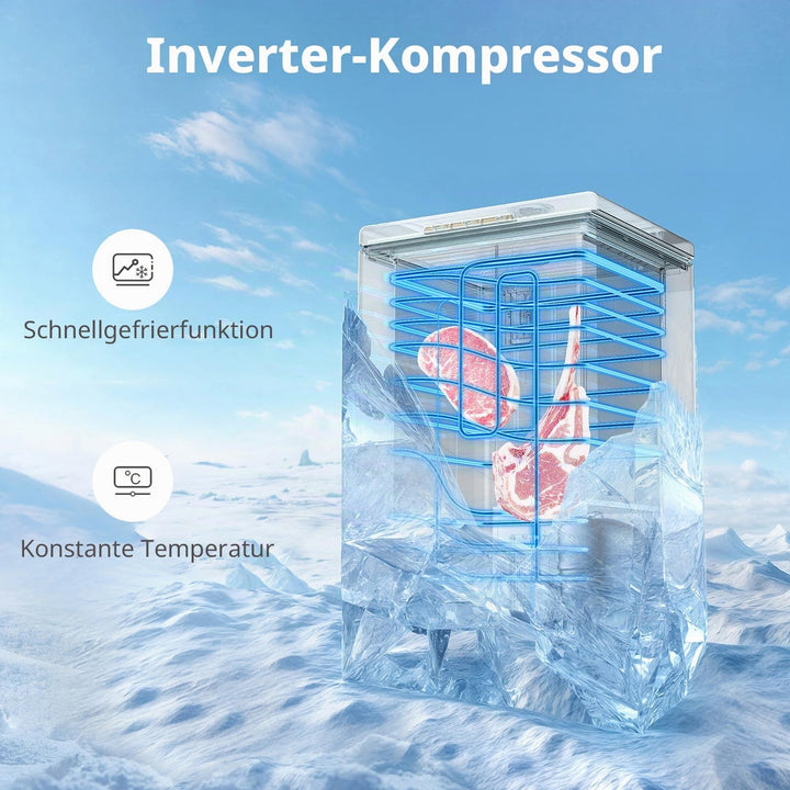 Gefriertruhe 198L Inverter-Kompressor konvertierbar 37 dB - Bild 4