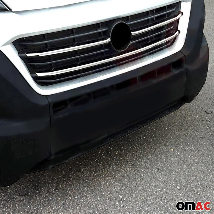 Kühlergrill-Zierleisten Fiat Ducato 2014-2026 Edelstahl Silber 3-tlg - Bild 2