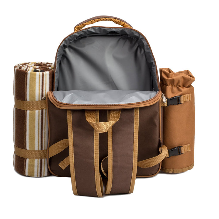 Picknickrucksack 2 Personen mit Kühlfach, Decke und Besteck-Set - Bild 5