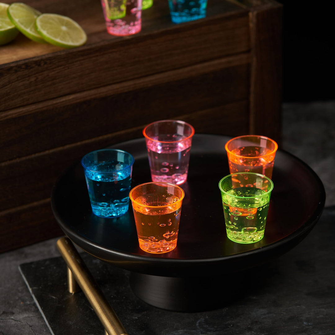 Shotgläser Plastik Neon 300er-Set 3cl Schwarzlicht Party - Bild 4