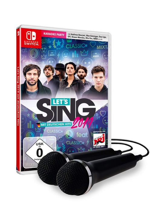 Karaoke-Spiel Switch Let's Sing 2019 Deutsche Hits inkl. 2 USB-Mikrofone