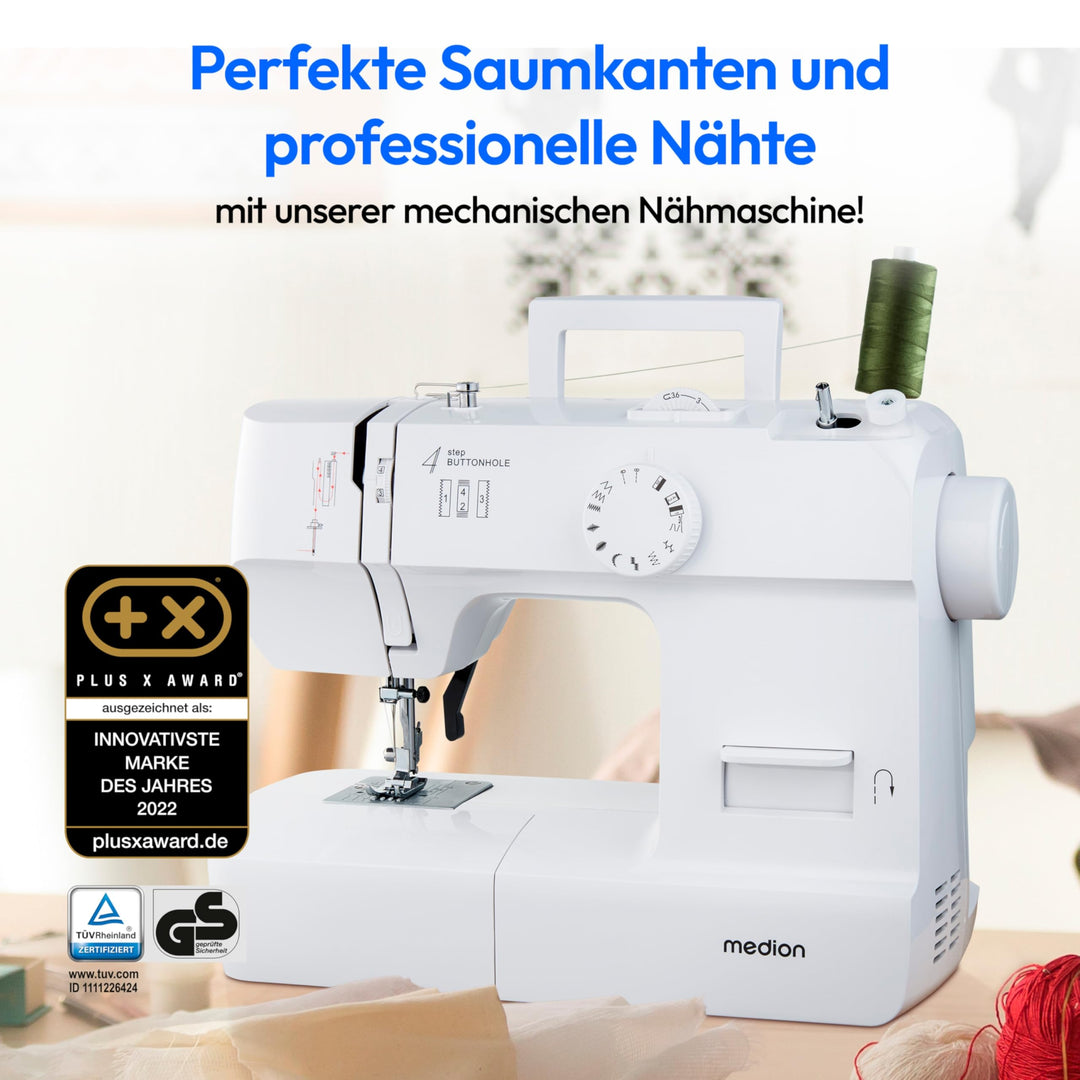 Nähmaschine 70W mit 12 Stichmustern und Knopflochautomatik - Bild 2