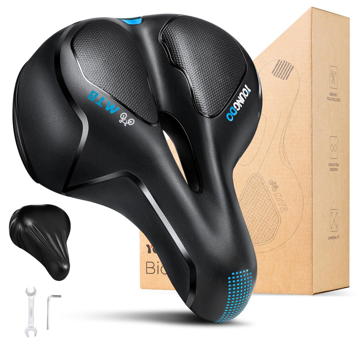 Fahrradsattel ergonomisch mit Mittelrillen-Entlastung für Damen &amp; Herren