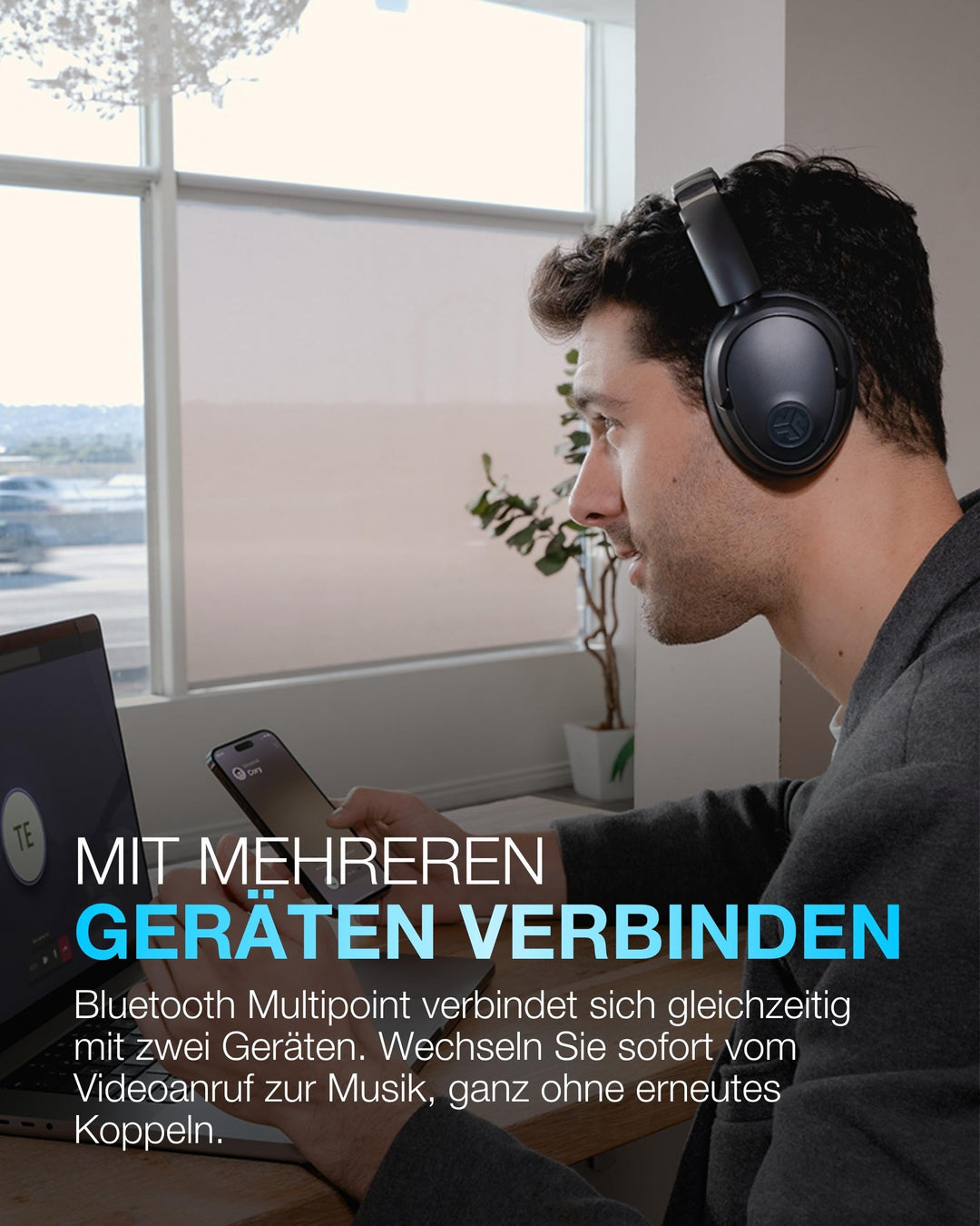 Over-Ear Bluetooth Kopfhörer ANC 70h Akku Spatial Audio Graphit - Bild 9