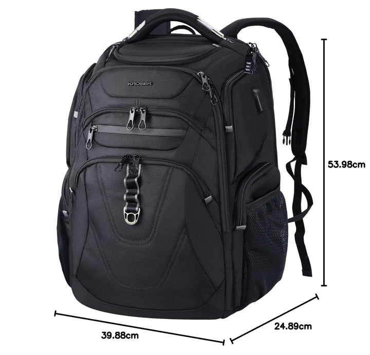 Laptop Rucksack 18.4 Zoll wasserabweisend mit USB &amp; RFID-Schutz - Bild 7