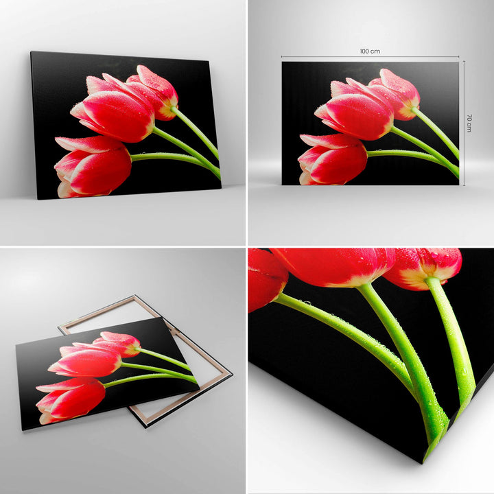Leinwandbild Botanik Blumen 100x70 cm aufhängefertig - Bild 2