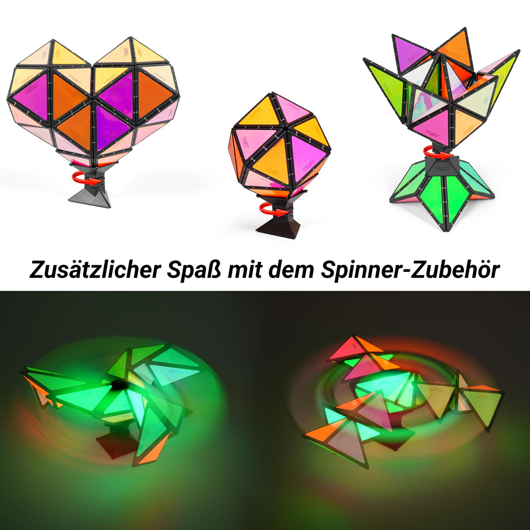 Magnet-Pyramiden-Puzzle leuchtend 12 Teile 243 Magnete STEM-Spielzeug - Bild 8
