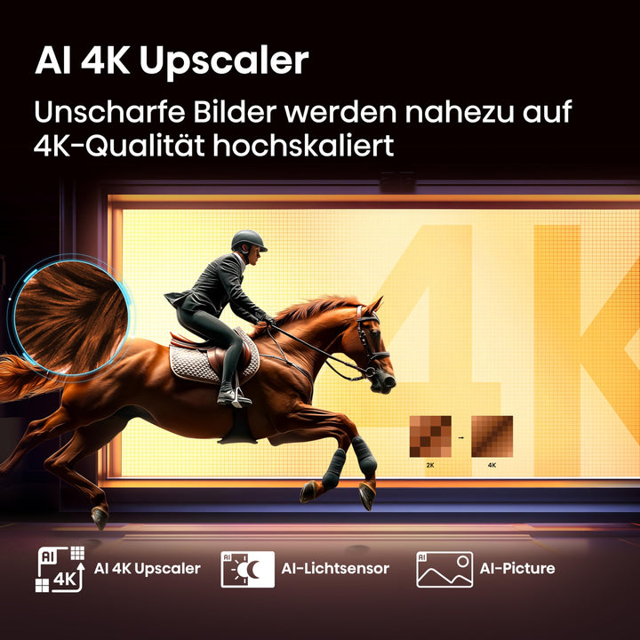 4K QLED Fernseher 58 Zoll Dolby Vision Atmos Game Mode Plus Smart TV - Bild 5