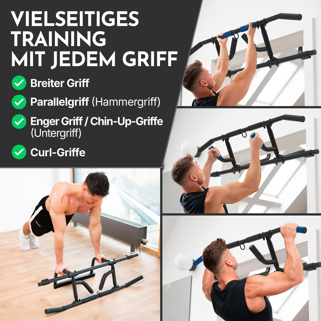 Klimmzugstange Türrahmen ohne Schrauben 150 kg Tragkraft höhenverstellbar - Bild 6