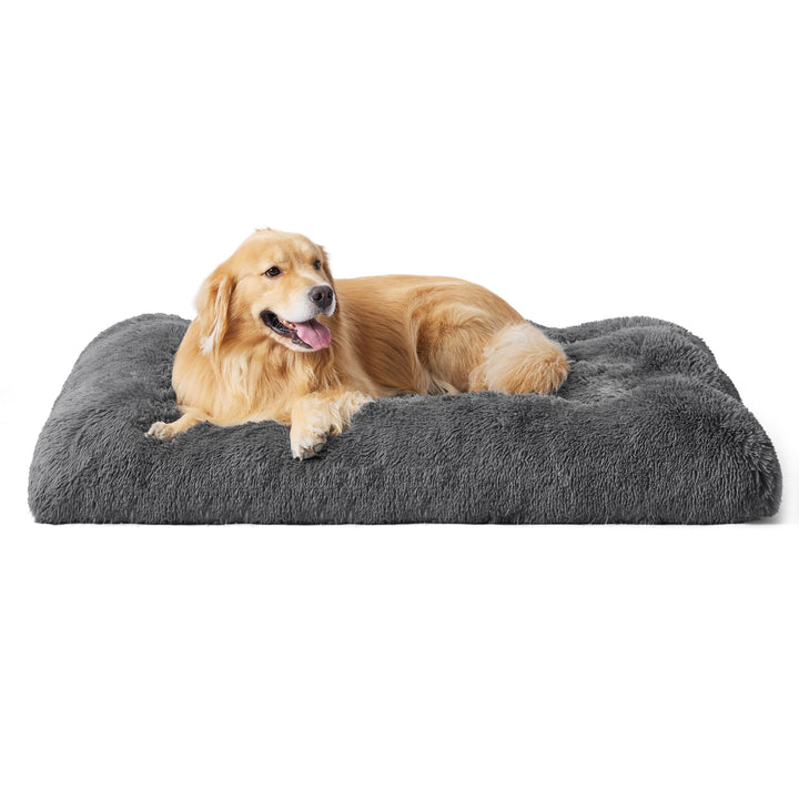 Hundekissen XXL Sherpa-Fleece waschbar 119x74cm Dunkelgrau