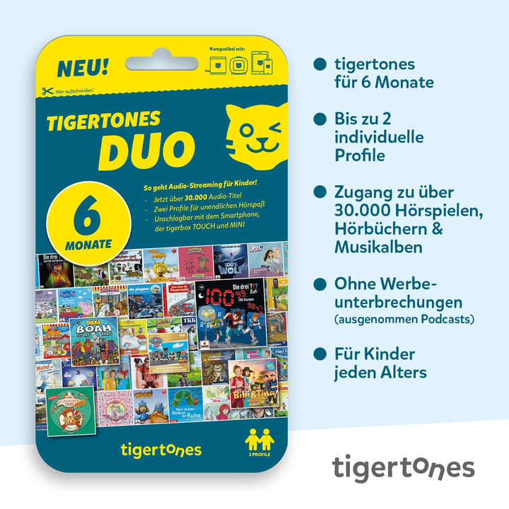 Kinder-Streaming-Zugang tigertones Duo 6 Monate, 30.000 Titel - Bild 2